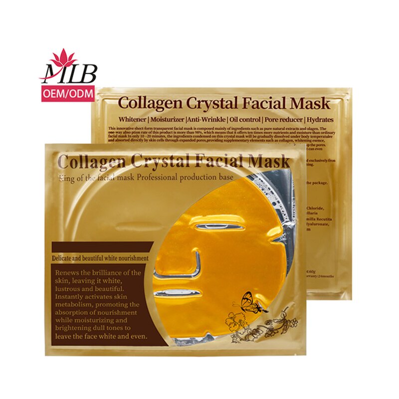 Gold Gel Facial Mask Supplier - OEM 24K Pure Whitening Crystal