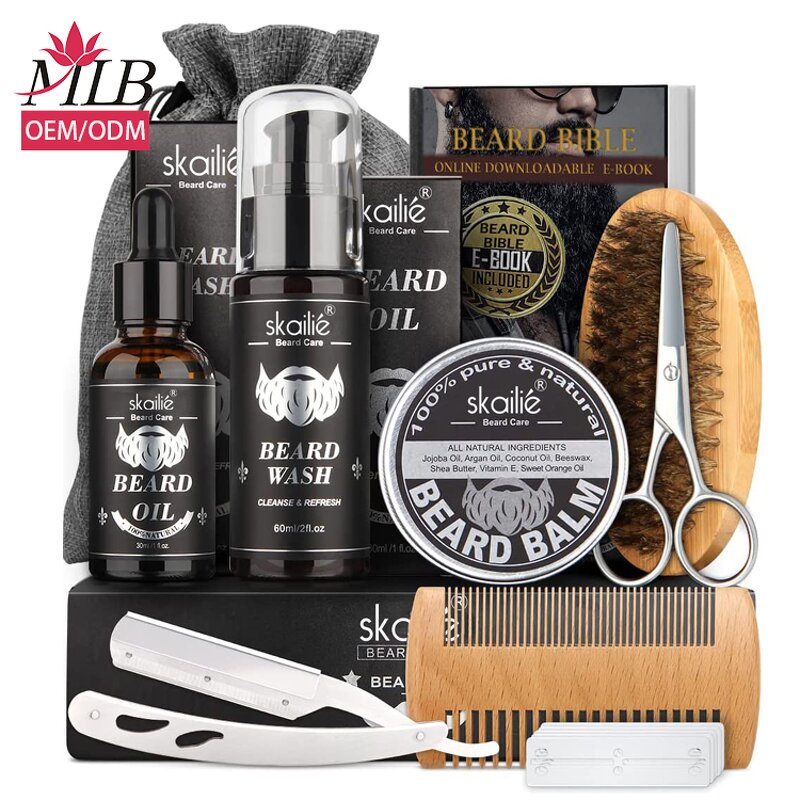 Beard Growth Kit Manufacturer - OEM MLB Custom Logo Wholesale Private