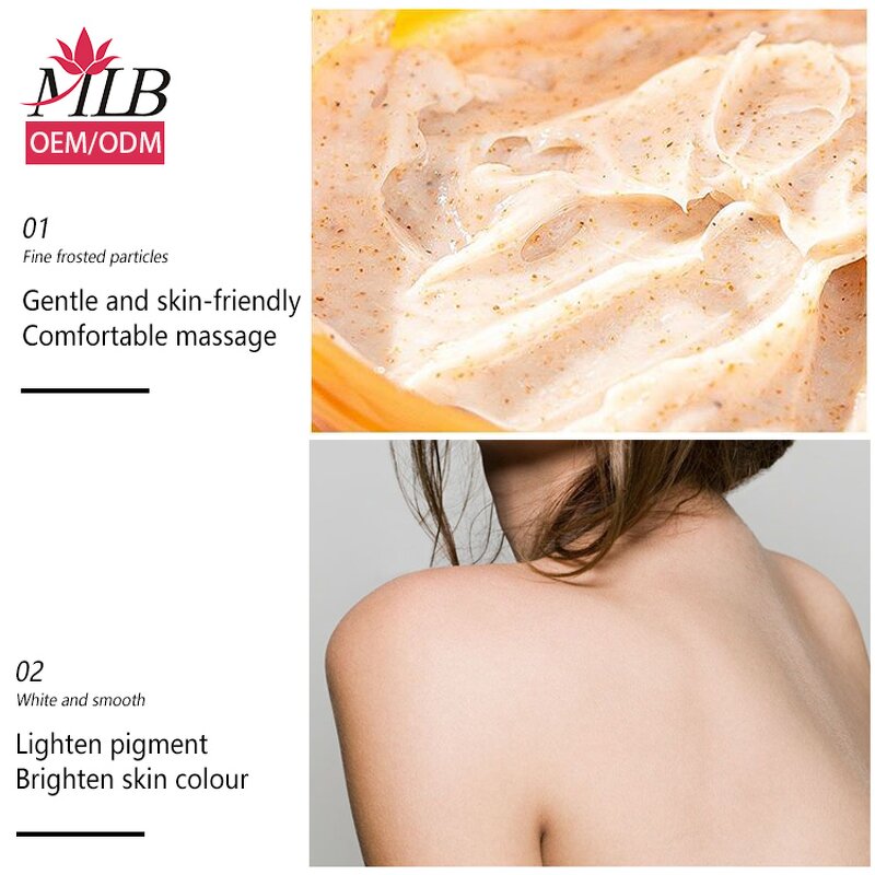 Exfoliating Shower Gel Factory - OEM Fresh Skin Exfoliating Apricot