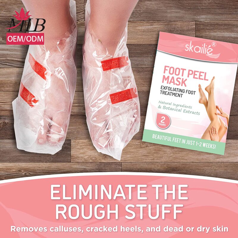 Exfoliating Foot Mask Factory - OEM Original Aloe Vera Pack of 2