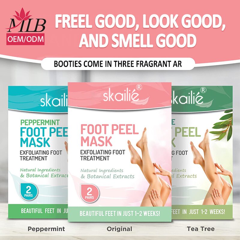 Exfoliating Foot Mask Factory - OEM Original Aloe Vera Pack of 2