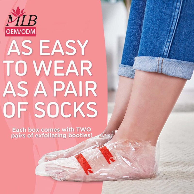 Exfoliating Foot Mask Factory - OEM Original Aloe Vera Pack of 2