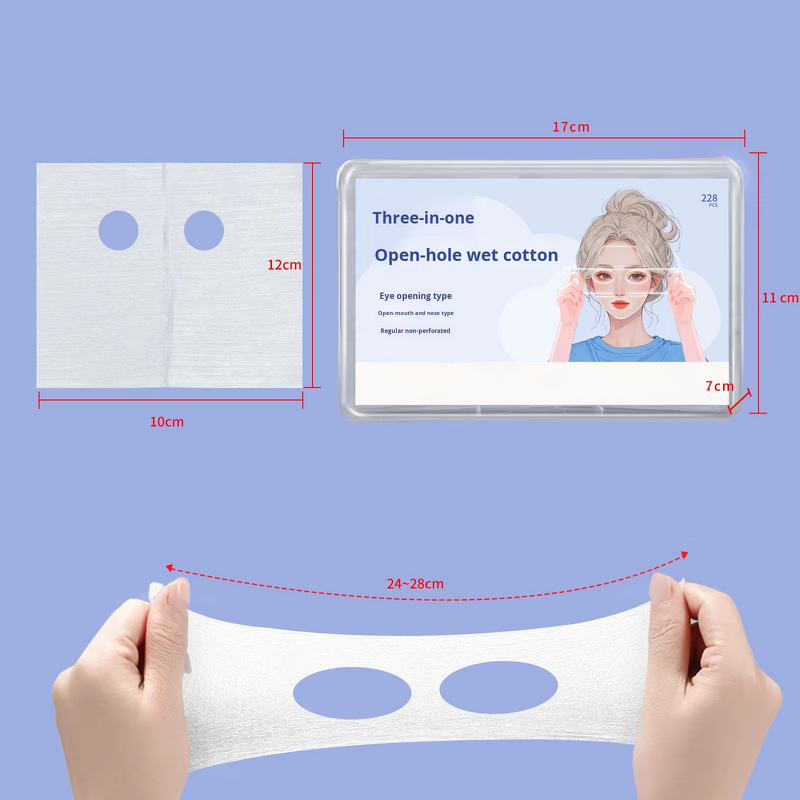 Wet Compress Towel Supplier - Customized Three-in-One Hydrating Eye Nose