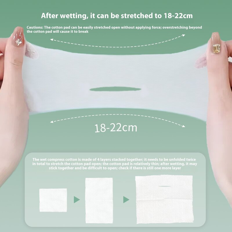 Cotton Pads Factory - OEM/ODM Thin Nose Opening Stretchable Wet Compress