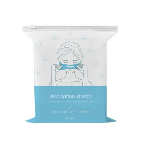 Cotton Pads Factory - OEM Stretchable Wet Compress Thin Open Hole