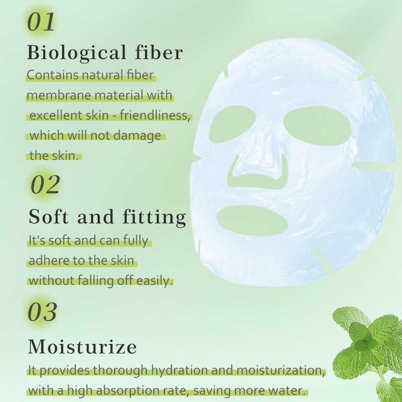 Face Mask Sheet Supplier - 2025 Coconut Bio-Cellulose Collagen Crystal Dry