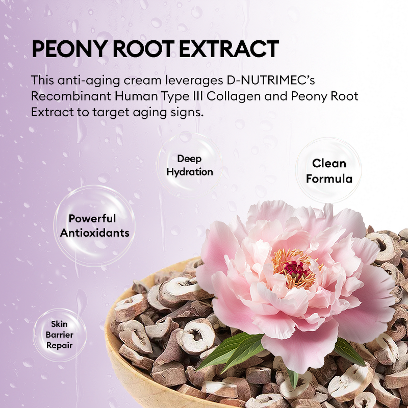 Collagen Facial Cream Factory - OEM Peony Extract Anti-Aging Moisturizer