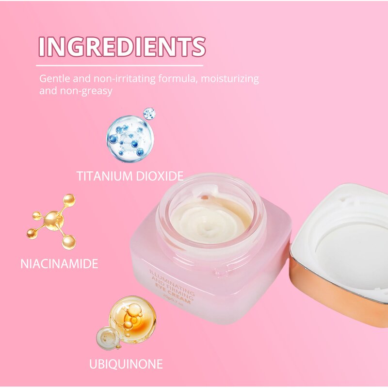 Eye Cream Factory - Cruelty Free Anti Aging Anti Wrinkle Pink Illuminating