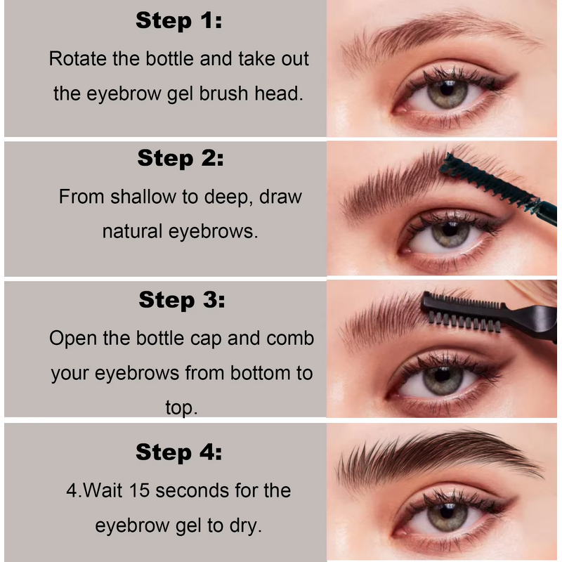 Eyebrow Gel Manufacturer - Biotin Cruelty Free Eyebrow Glues 2 in 1 Sculpting