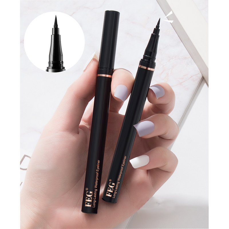 Eyeliner Pen Factory - FEG Kohl Kajal Long Lasting Matte Black Waterproof