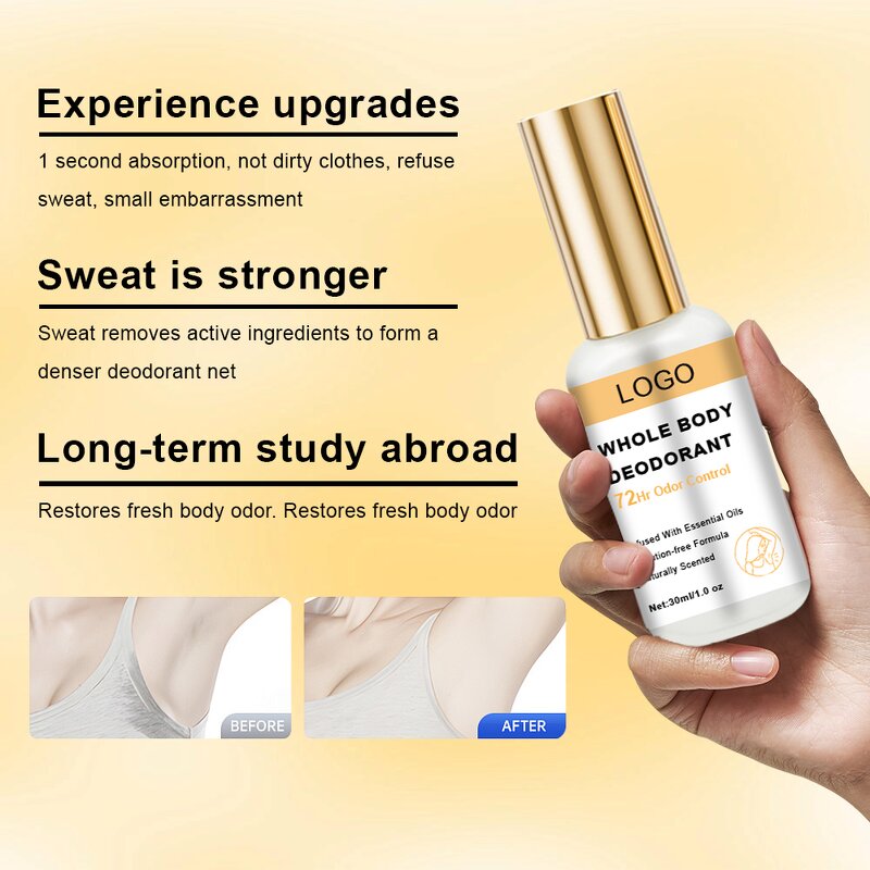 Antiperspirant Spray Factory - OEM Custom Logo Natural Smell Hand