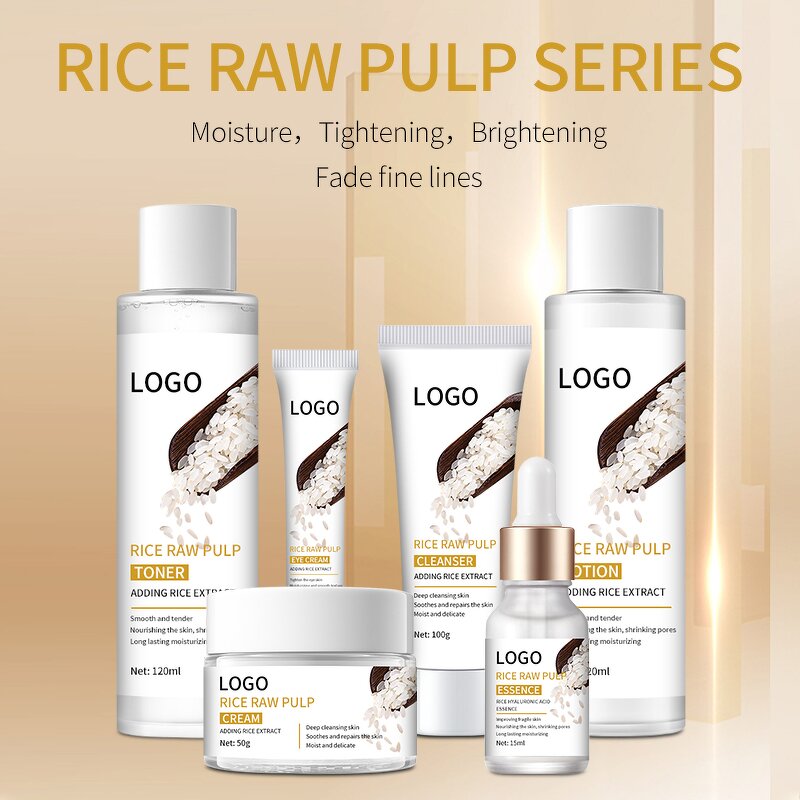 Rice Skin Care Set Manufacturer - OEM Custom Logo Natural Moisturizing