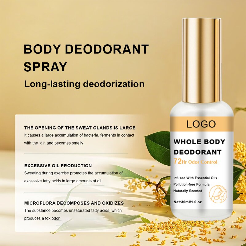 Antiperspirant Spray Factory - OEM Custom Logo Natural Smell Hand