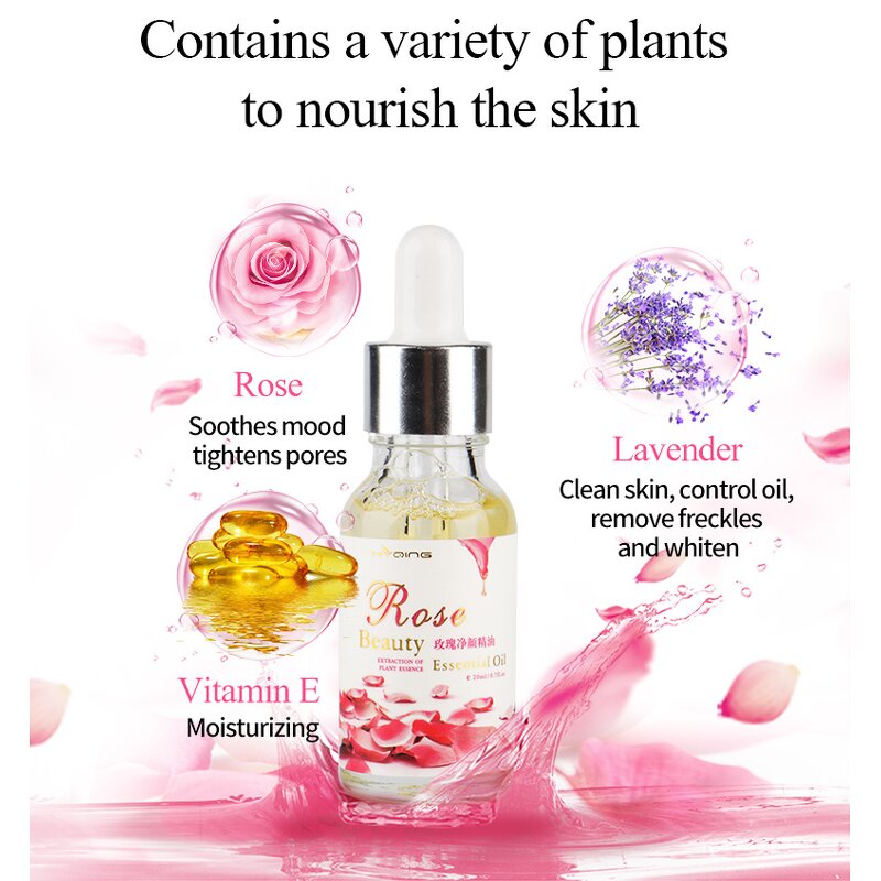Face Oil Essence Supplier - OEM Rose Beauty Cleansing Skin Control