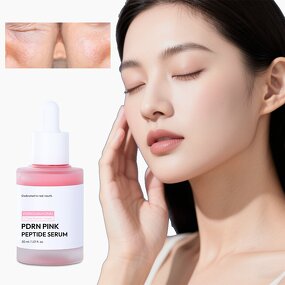 Copper Peptide Serum Factory - OEM Pink Glow Glass Skin Care