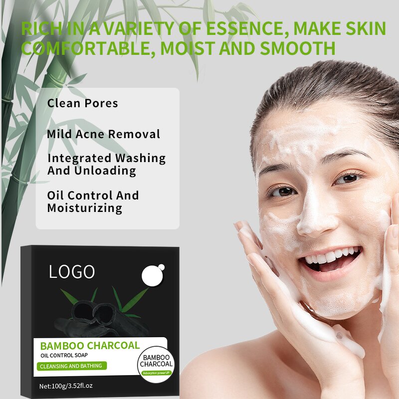 Bamboo Charcoal Soap Factory - OEM Deep Cleansing Plant Extract