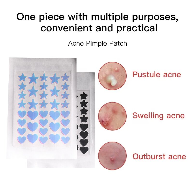 Hydrocolloid Acne Patch Factory - OEM Waterproof Custom Star Pimple