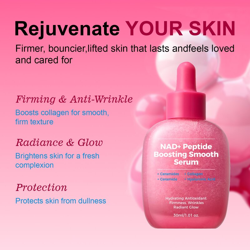 NAD+ Peptide Serum Manufacturer - OEM Vegan Firming Boosting Smooth