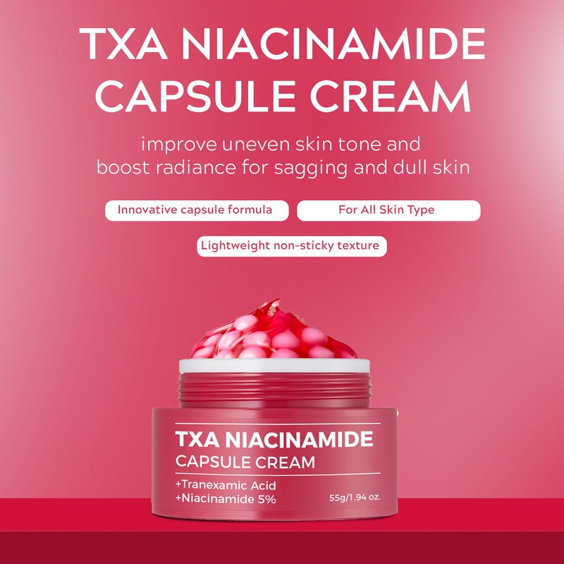 TXA Niacinamide Cream Supplier - OEM Moisturizer Tranexamic Acid Capsule