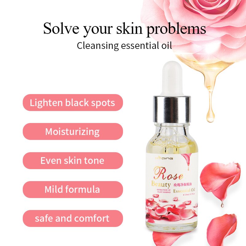 Face Oil Essence Supplier - OEM Rose Beauty Cleansing Skin Control