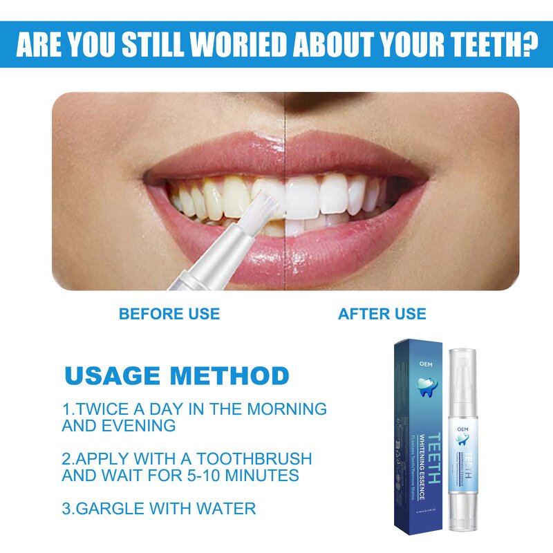 Teeth Whitening Pen Manufacturer - OEM Private Label Effective Stain Removal Dental