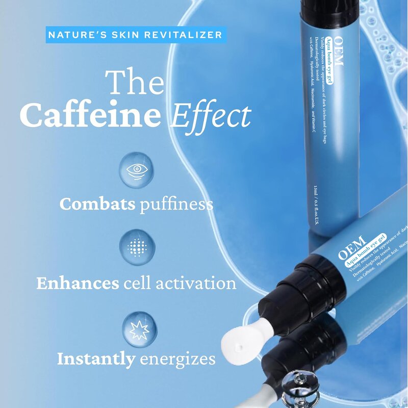 Eye Gel Supplier - OEM/ODM Private Label Aqua Bomb Cooling Caffeine Hyaluronic Acid
