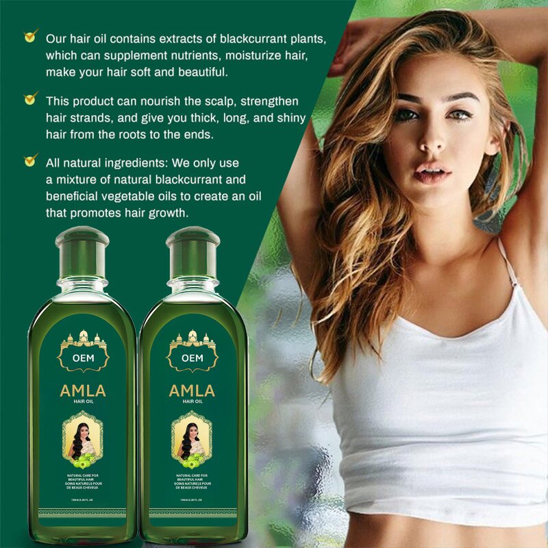 Hair Oil Supplier - Wholesale Private Label Indian Gooseberry Strong Shiny Prevents