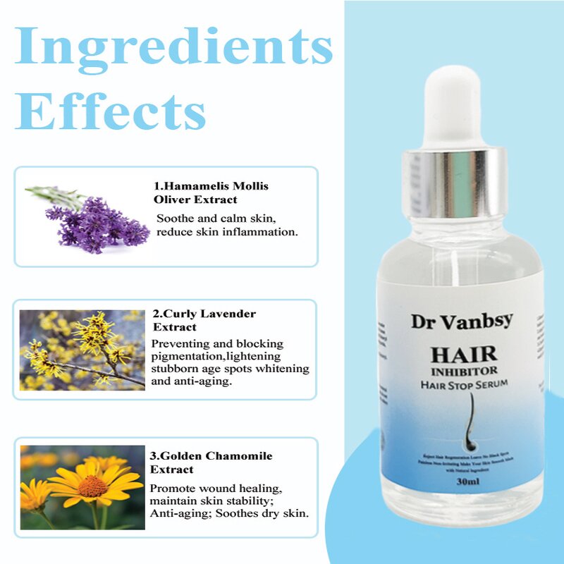 Hair Growth Inhibitor Serum Manufacturer - for Face Arm Legs Body Unscented