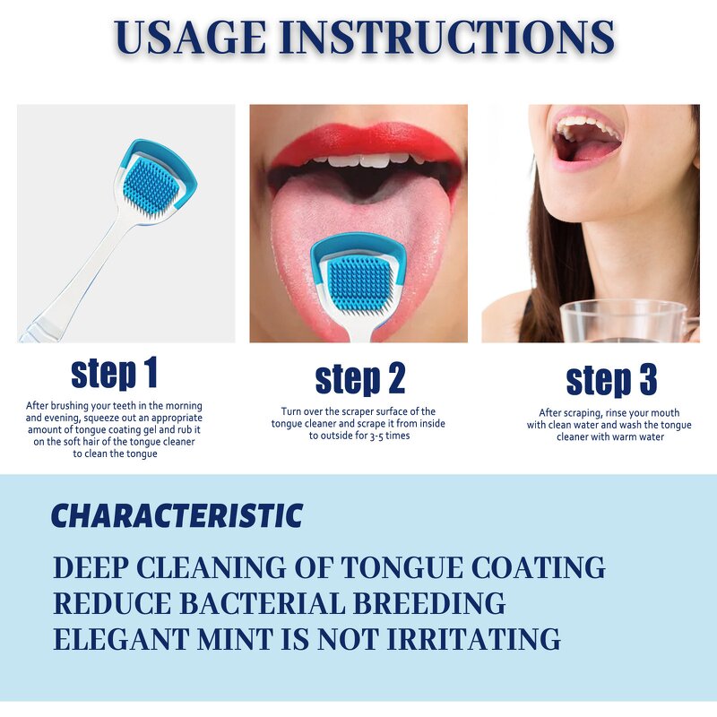 Tongue Cleaning Gel Manufacturer - Effective Silicone Removing Coating Improving Oral Hygiene