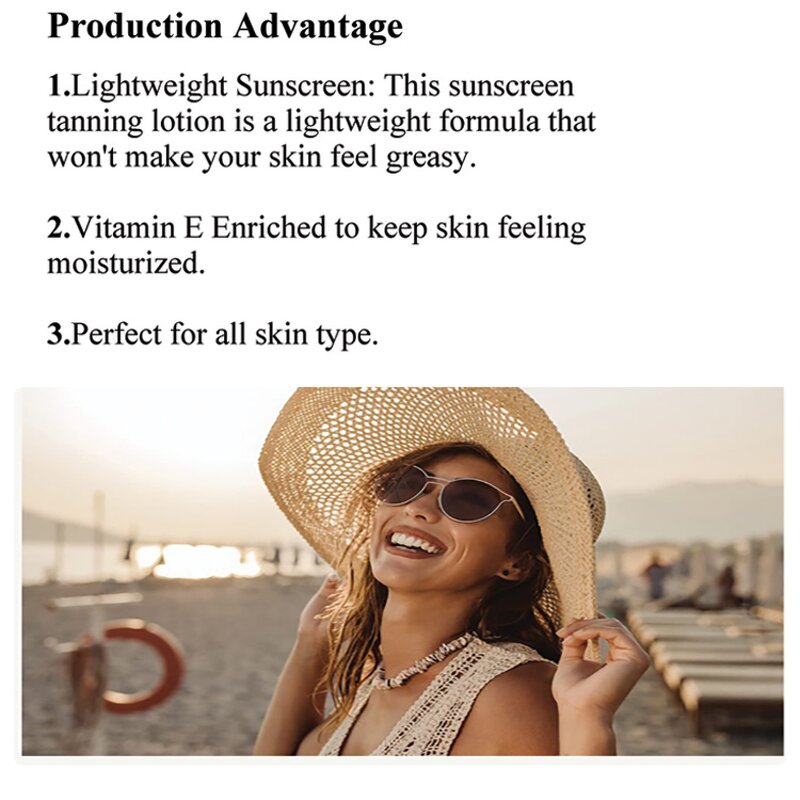 Tanning Lotion Supplier - OEM/ODM Private Label Self Tanning Indoor Dark Accelerator