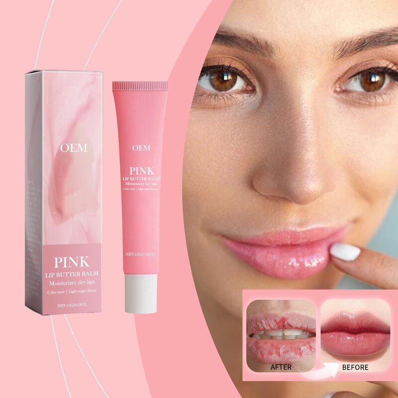 Lip Butter Balm Manufacturer - OEM Private Label Pink Natural Instant Moisturizing Nourishing