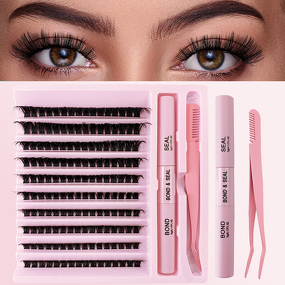 Eyelash Extension Kits Manufacturer - 160 Clusters Hot Melt Thick Lashes Bulk