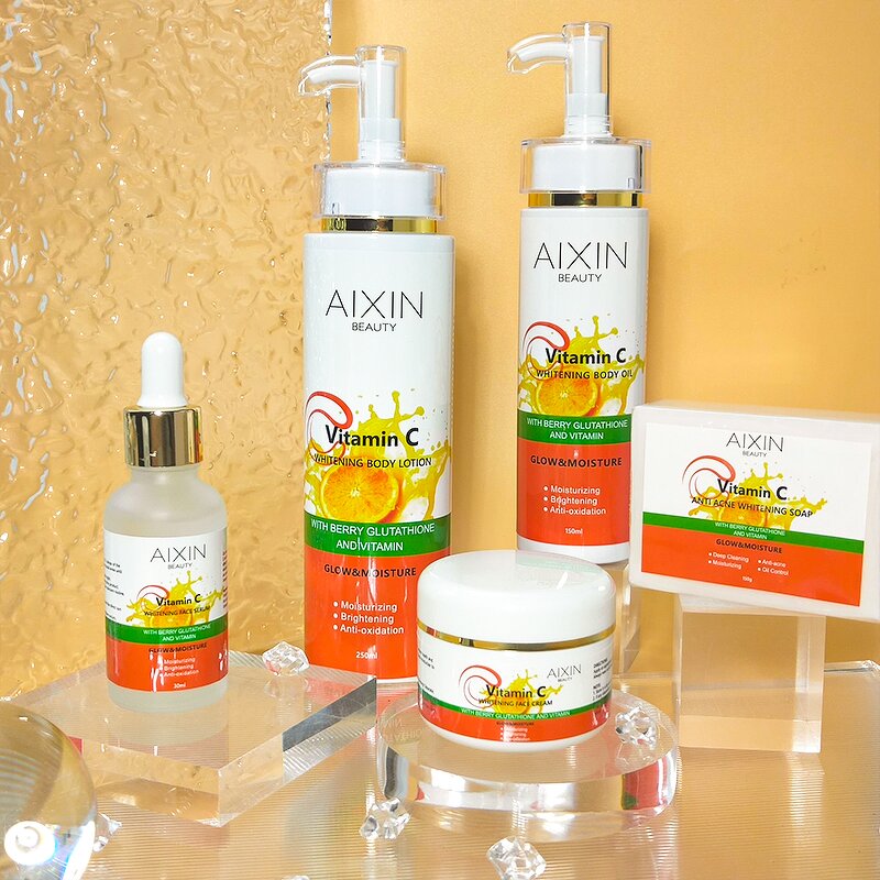 Skin Care Set Manufacturer - OEM 5PCS Vitamin C Dark Spot Remover Brightening