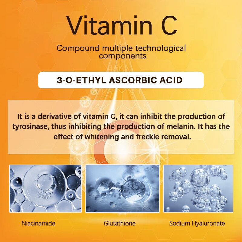 Skin Care Set Manufacturer - OEM 5PCS Vitamin C Shrink Pores Brightening