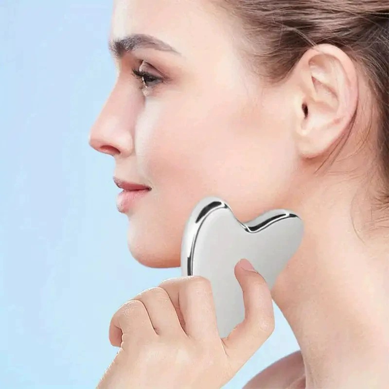 Gua Sha Tool Manufacturer - Stainless Steel Heart Shape Facial