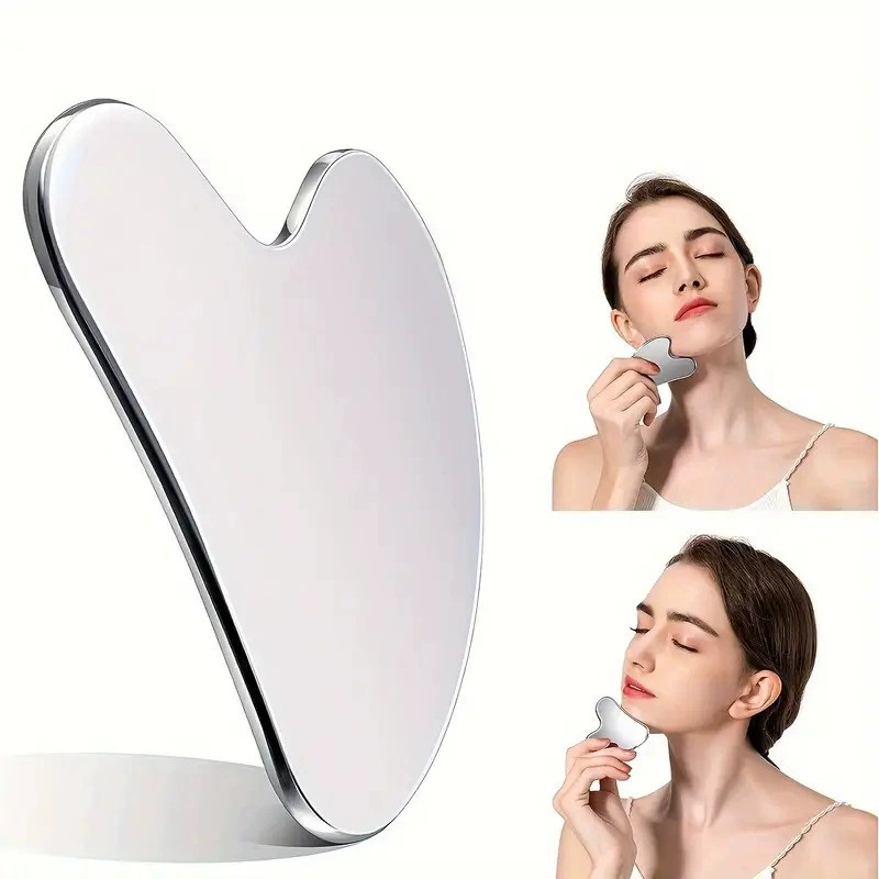 Gua Sha Tool Manufacturer - Stainless Steel Heart Shape Facial