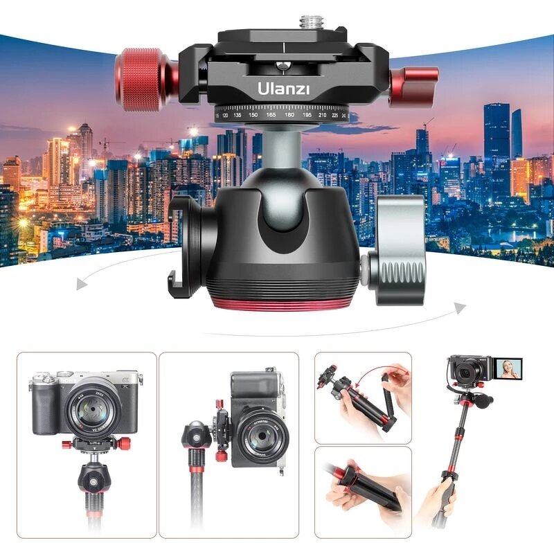 Metal Tripod Manufacturer - OEM Reflex Selfie Stick Ballhead Cold Shoe Vlog