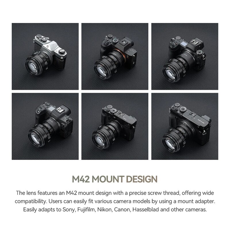 Camera Lens Manufacturer - OEM 75mm F1.5 Full Frame M42 Mount Lens