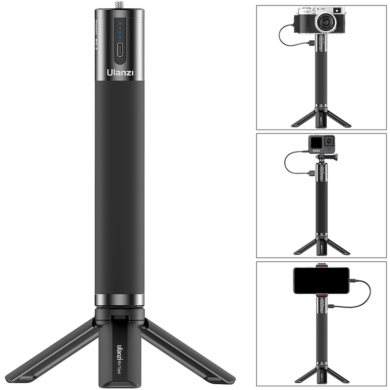 Power Bank Selfie Stick Manufacturer - OEM 10000mAh Hand Grip Dual Interface