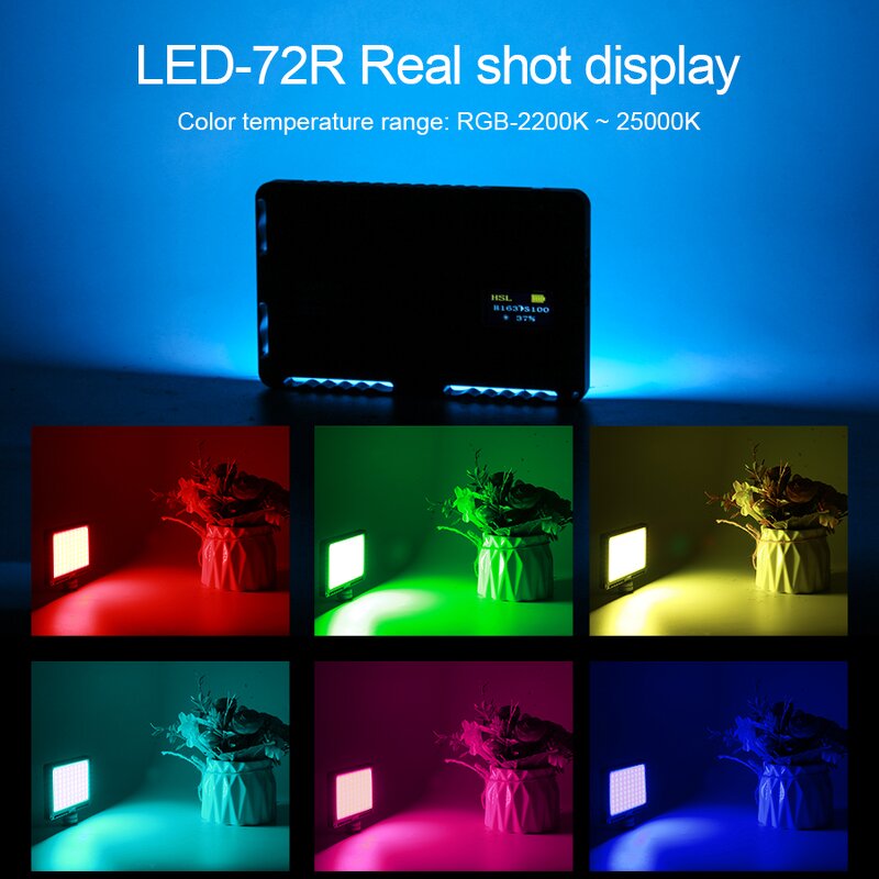 LED Video Light Manufacturer - OEM RGB Dimmable 72 Leds Portable Fill Light