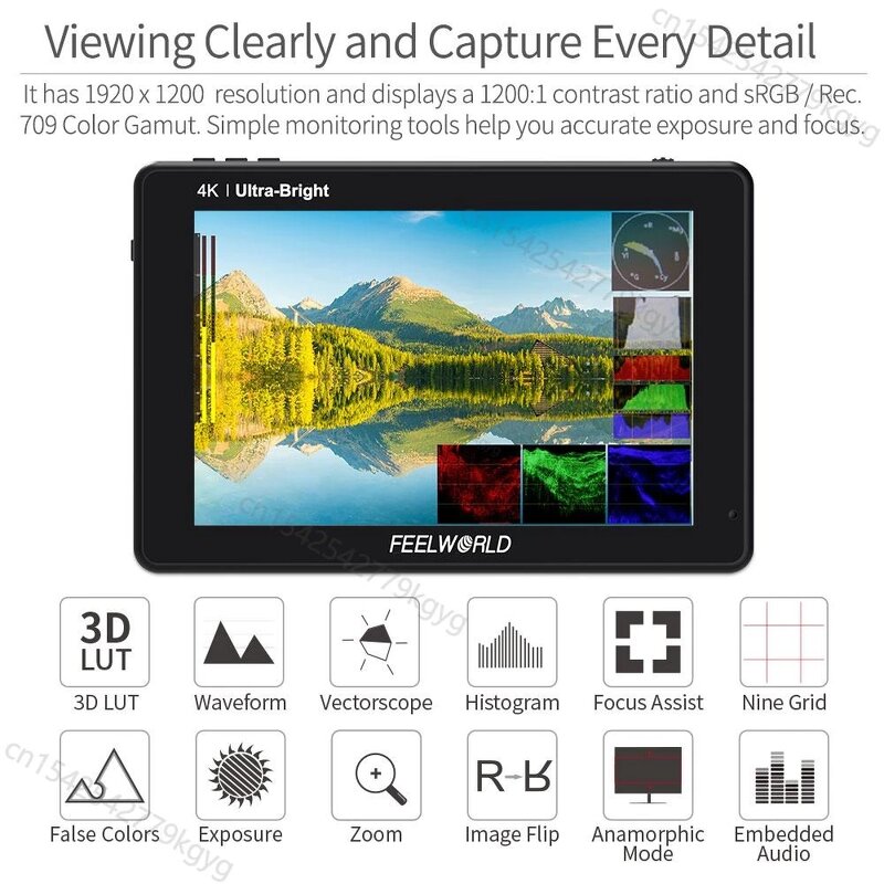 Camera Field Monitor Manufacturer - OEM 7 Inch 4K 3D LUT Touch Screen Portable