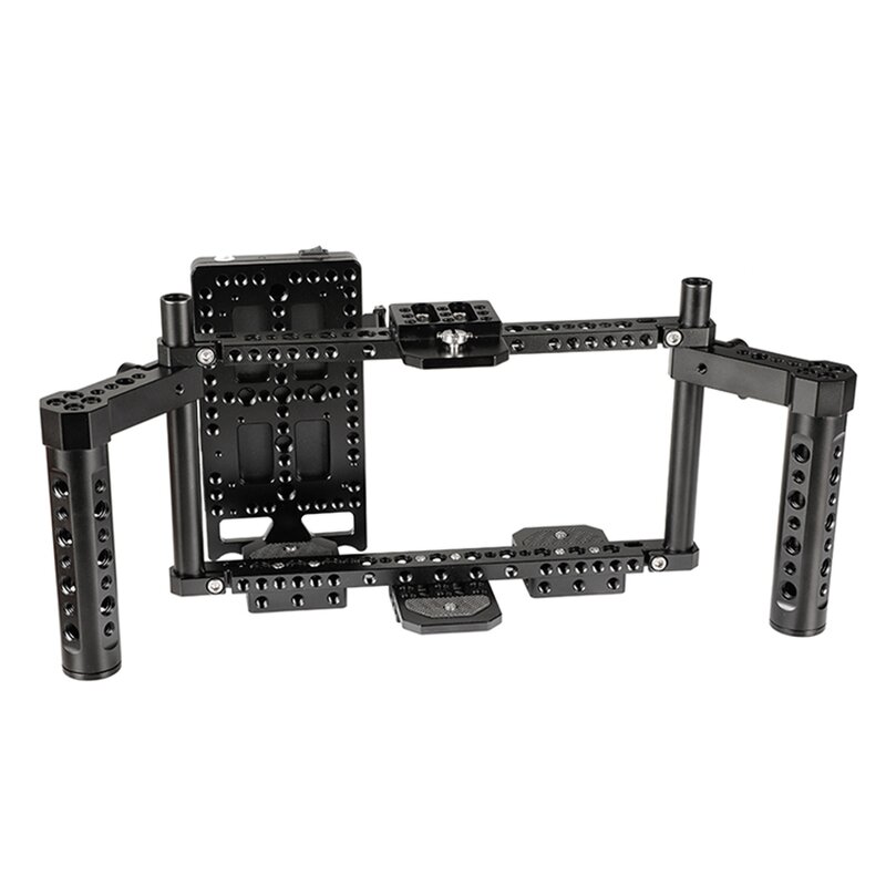 Camera Monitor Cage Rig Manufacturer - OEM Adjustable Dual Cheese Handle Power