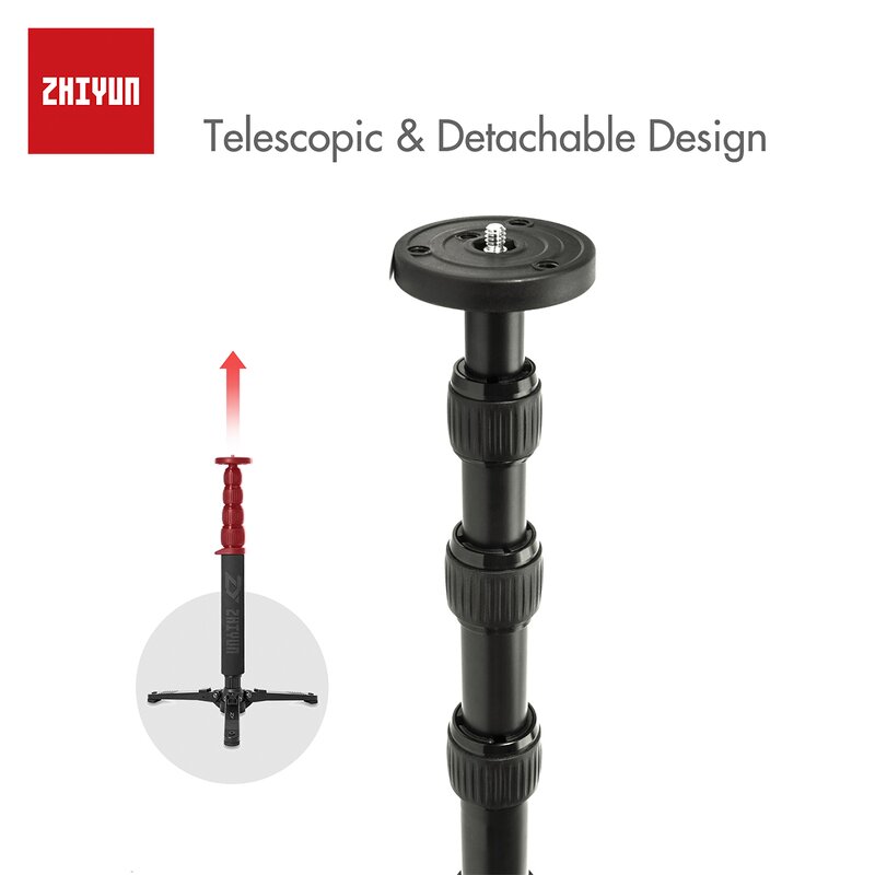 Telescopic Monopod Manufacturer - OEM Extend for Crane 2 Gimbal 1 4 Mount