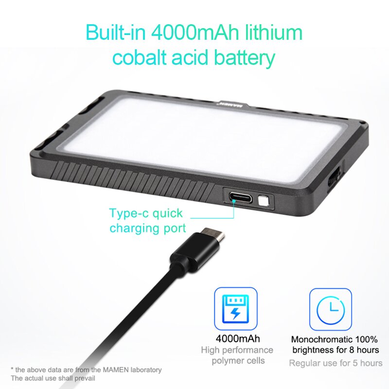 LED Video Light Manufacturer - OEM RGB Dimmable 72 Leds Portable Fill Light