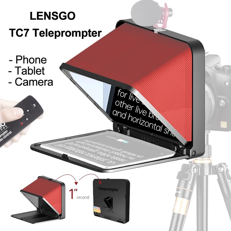 Teleprompter Manufacturer - OEM Foldable Portable for Phone Camera 7.9 Inch