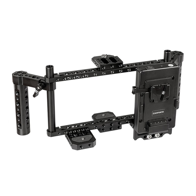 Camera Monitor Cage Rig Manufacturer - OEM Adjustable Dual Cheese Handle Power