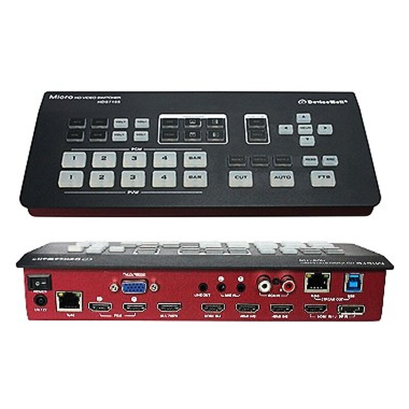 Live Stream Video Switcher Manufacturer - OEM 4 HD-MI 1 DP SDI Input