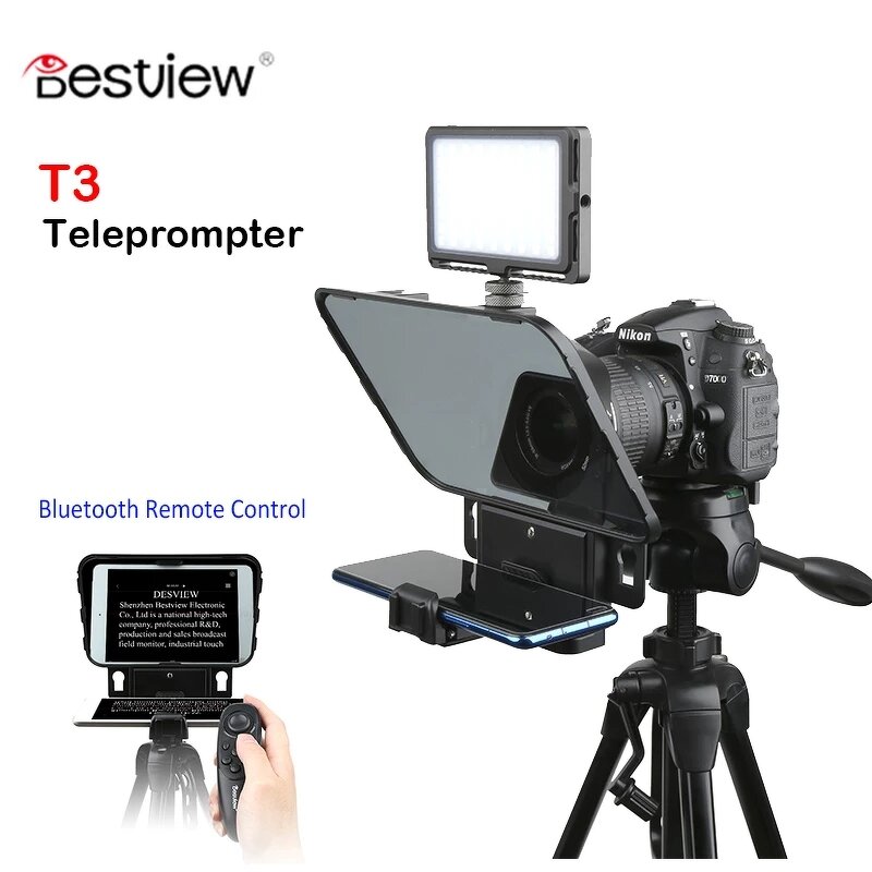 Teleprompter Manufacturer - OEM with Remote Control Wide Angle Lens iPhone