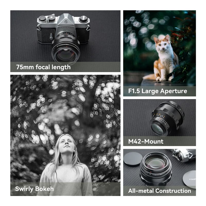 Camera Lens Manufacturer - OEM 75mm F1.5 M42 Mount Full Frame Manual