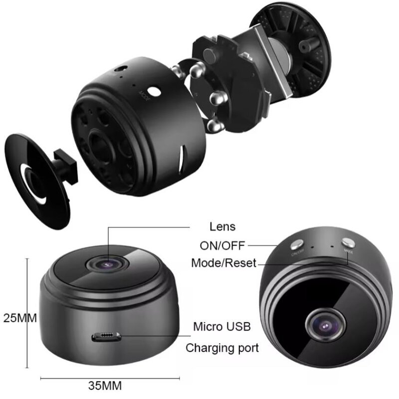 Mini Camera Manufacturer - OEM Hot Sales A9 1080p HD Resolution Super WiFi